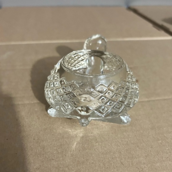1970’s vintage Avon clear glass turtle -shaped tea light candle holder- - Picture 7 of 8